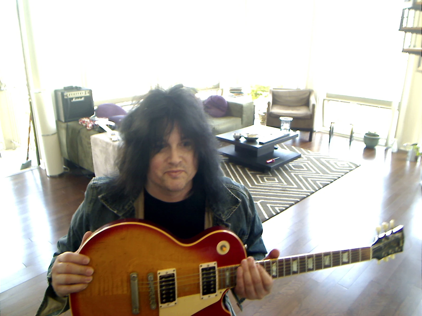 Benny holding the Les Paul