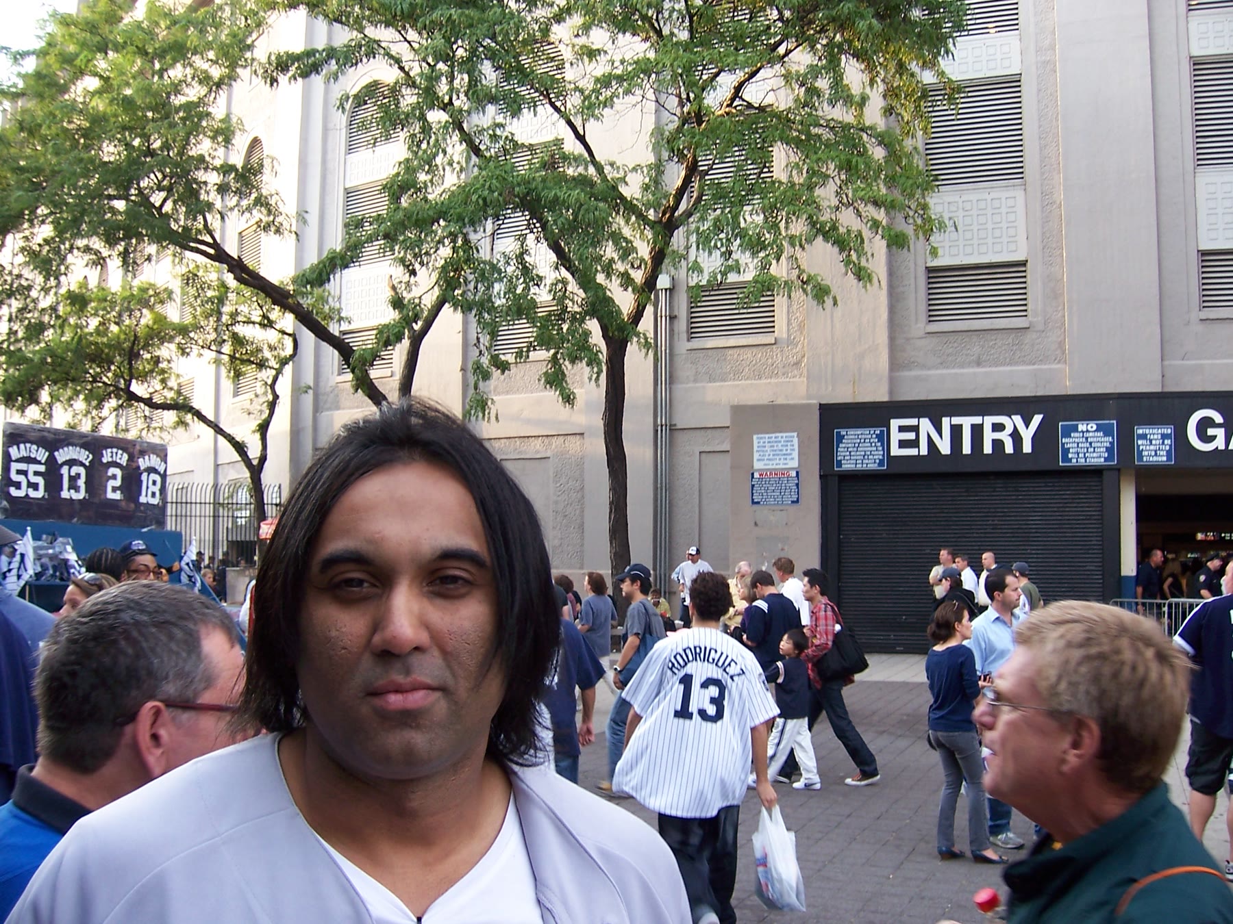 Ed outside Yankee Stadium.
