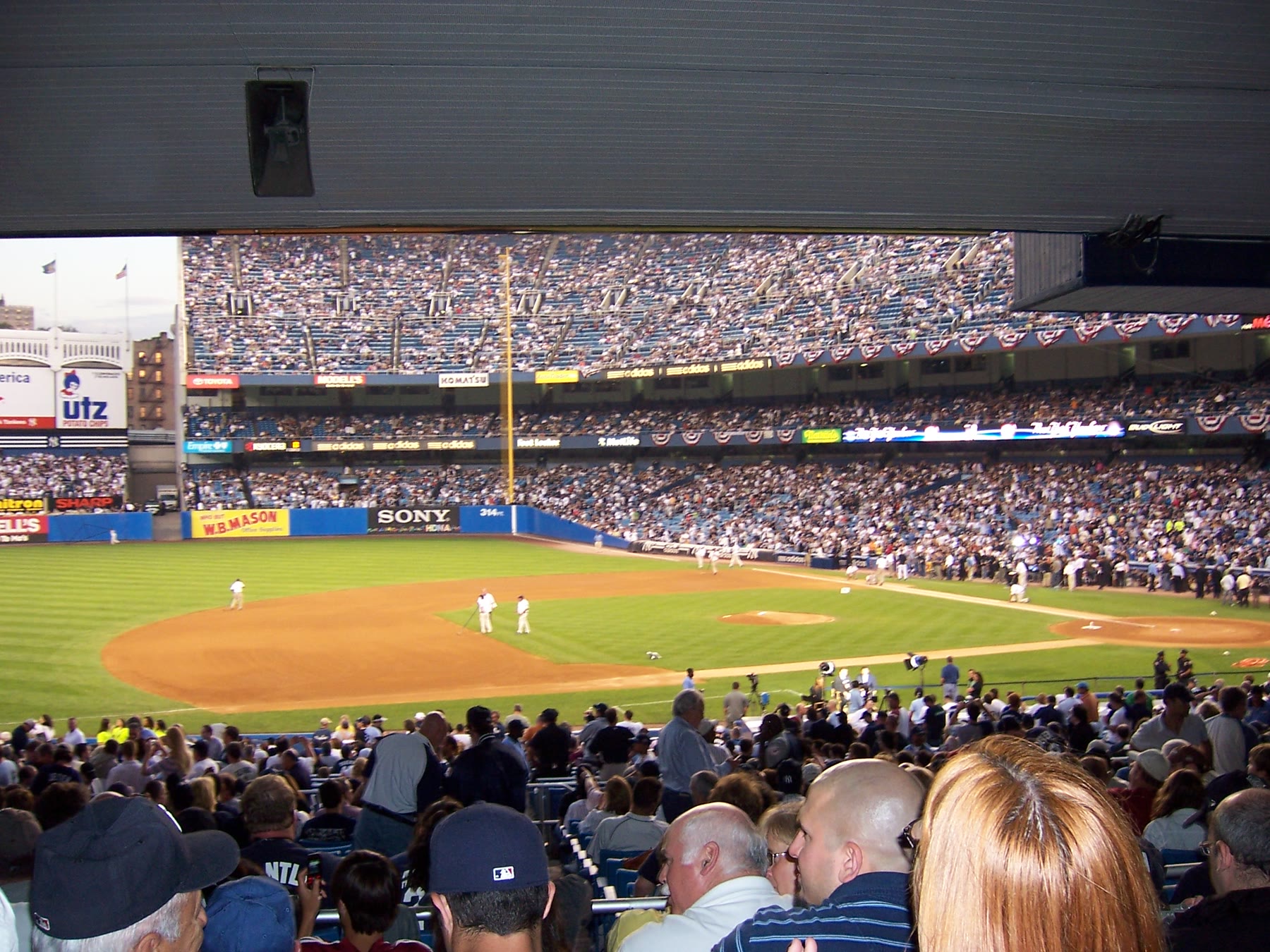 Inside the original Yankee Stadium.