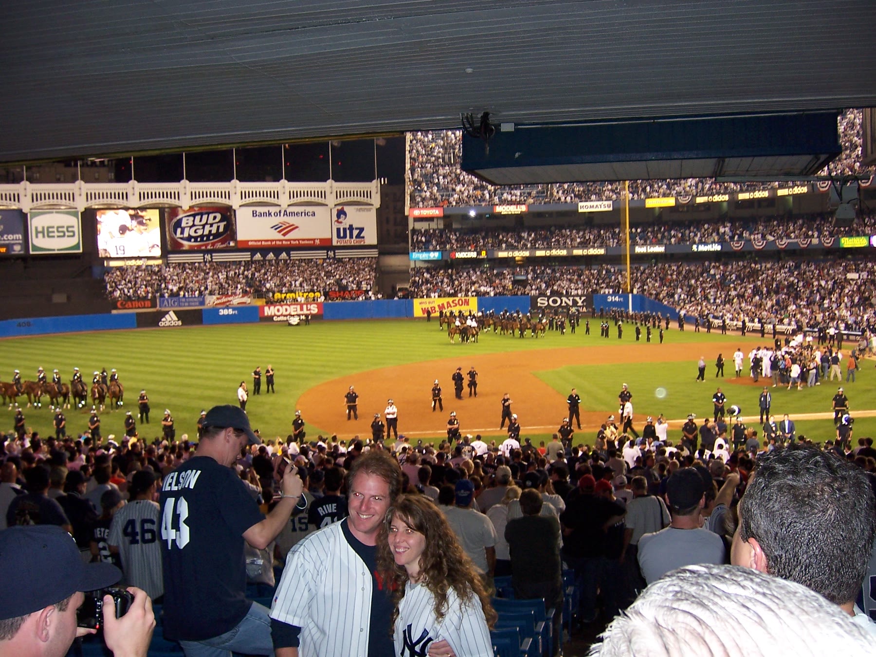 The final farewell inside the stadium.