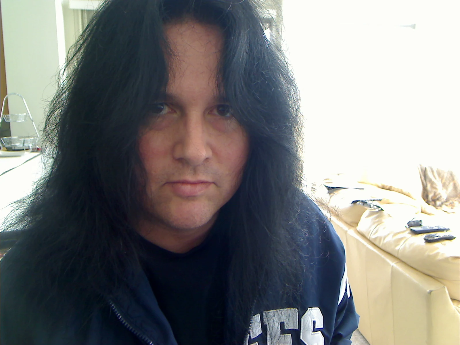 A close portrait of Benny made during the improvised photo session.