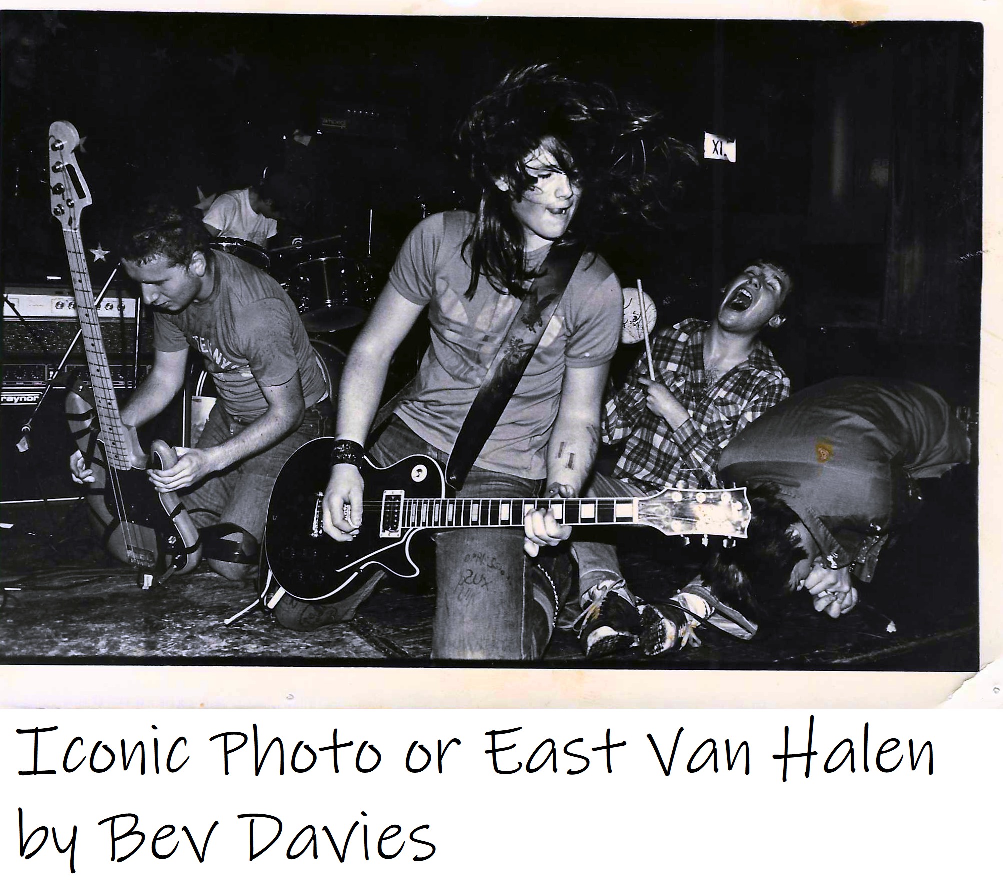 East Van Halen performing at the Smilin’ Buddha in 1981.