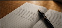 Notebook and pen